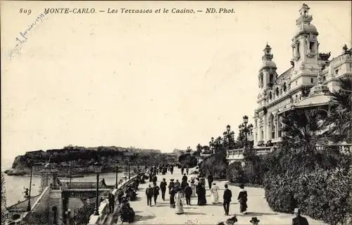 Ak Monte Carlo Monaco, Les Terrasses et le Casino