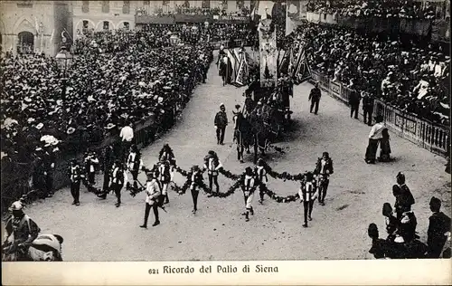 Ak Siena Toscana, Ricordo del Palio, Festlichkeiten