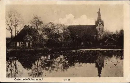 Ak Osterholz Scharmbeck in Niedersachsen, Kirche