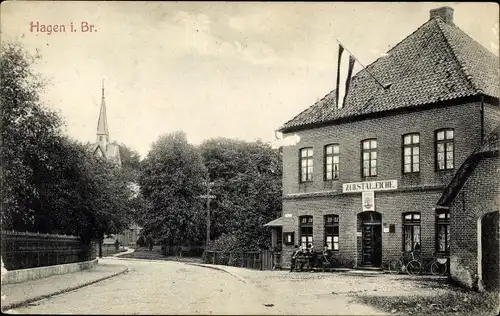 Ak Hagen im Bremischen, Gasthof