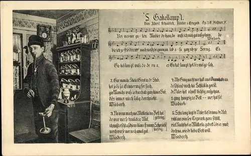 Lied Ak 'S Gakellemp'l, Albert Schädlich, Erzgebirge
