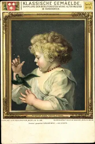 Künstler Litho Rubens, Bildnis eines Kindes