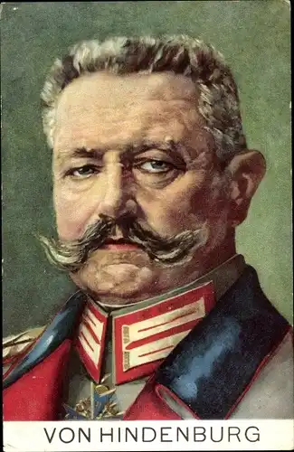 Ak Generalfeldmarschall Paul von Hindenburg