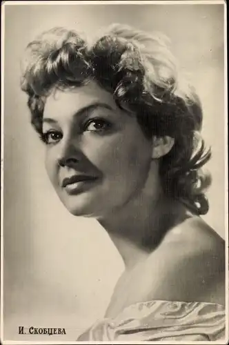 Ak Schauspielerin Irina Skobcewa, Portrait