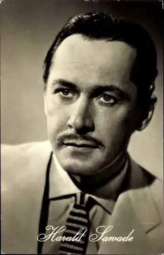 Ak Schauspieler Harald Sawade, Portrait, Film Rivalen am Steuer