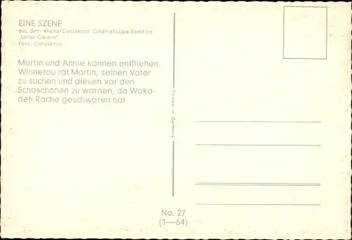 Ak Schauspieler Götz George und Elke Sommer, Filmszene, Unter Geiern, Martin, Annie