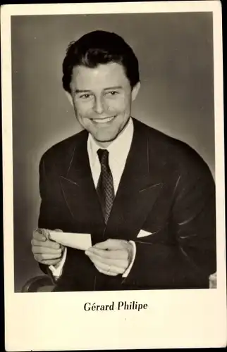 Ak Schauspieler Gérard Philipe, Portrait