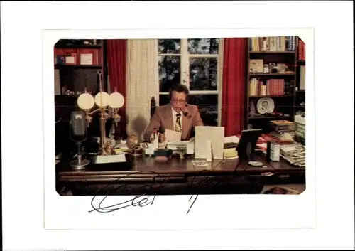 Ak Schauspieler, Sänger und Moderator Dieter Thomas Heck, Autogramm