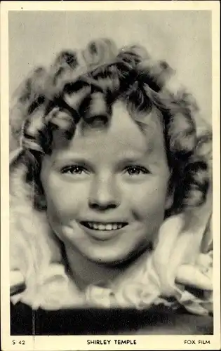 Ak Schauspielerin Shirley Temple, Portrait, Fox Film