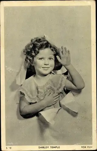 Ak Schauspielerin Shirley Temple, Portrait, Fox Film