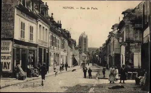 Ak Noyon-Oise, Rue de Paris