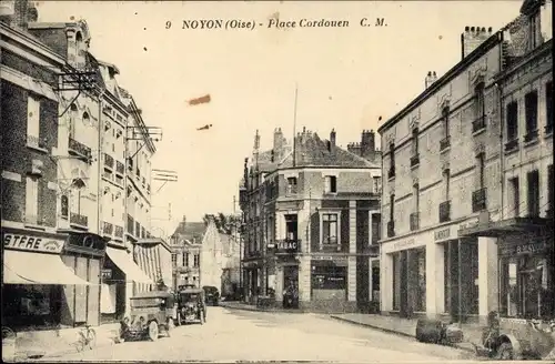 Ak Noyon-Oise, Place Cordouen