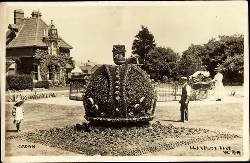 Ak Weston Super Mare North Somerset England, Clarence Park, Crown