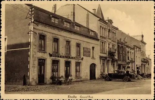 Ak Étalle Wallonien Luxemburg, Hauptstraße, Hotel Canon