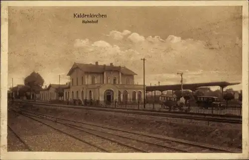 Ak Kaldenkirchen Nettetal am Niederrhein, Bahnhof, Gleisansicht