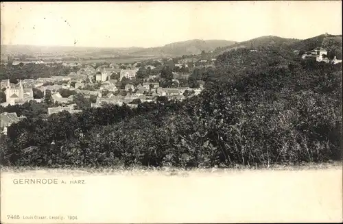 Ak Gernrode Quedlinburg im Harz, Totalansicht