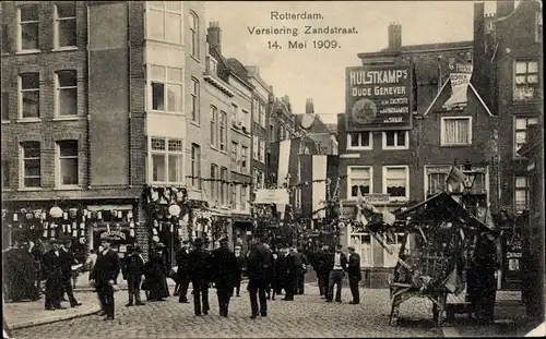 Ak Rotterdam Südholland Niederlande, Versiering Zandstraat 1900