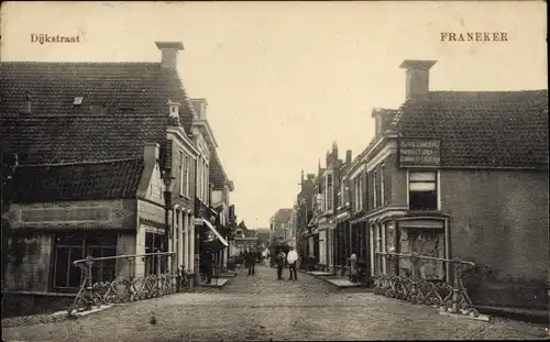 Ak Franeker Friesland Niederlande, Dijkstraat