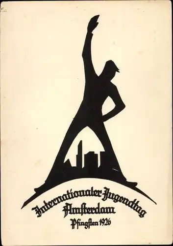 Ak Amsterdam Nordholland Niederlande, Internationaler Jugendtag Pfingsten 1926