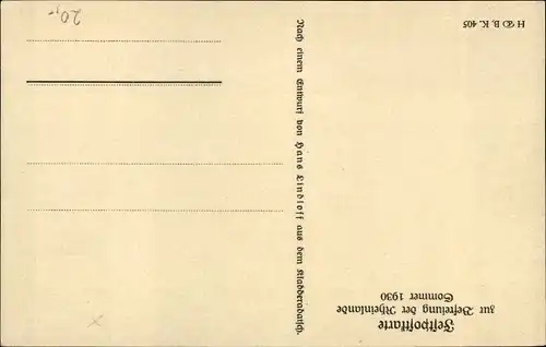 Künstler Ak Lindloff, Scheiden tut weh, abziehende Franzosen, Befreiung Rheinland 1930