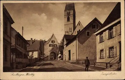 Ak Riedlingen in der Schwäbischen Alb, Zwiefalter Tor