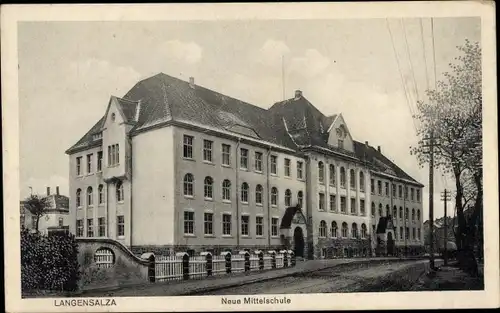 Ak Bad Langensalza in Thüringen, Neue Mittelschule
