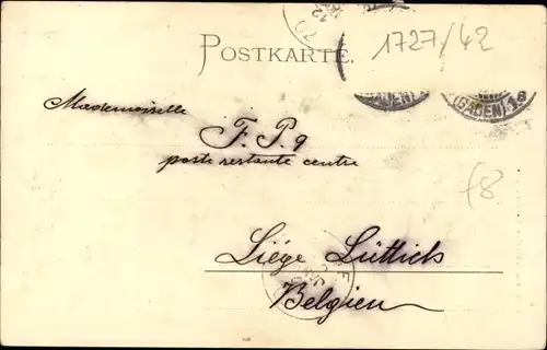 Ak Stuttgart in Württemberg, Bahnhof Innenansicht