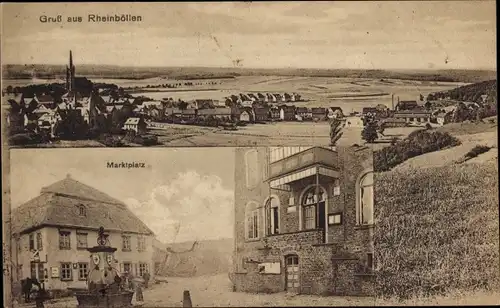 Ak Rheinböllen im Hunsrück, Panorama, Marktplatz