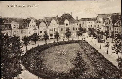 Ak Krefeld am Niederrhein, von Beckerath Platz