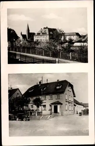 Ak Hochstadt am Main Oberfranken, Kirche, Krankenhaus, Gasthaus zur Sonne