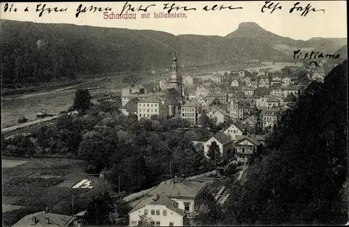 Ak Bad Schandau an der Elbe, Lilienstein, Panorama