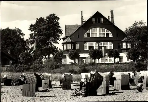 Ak Ostseebad Bansin Heringsdorf auf Usedom, Am Strand, Strandkörbe