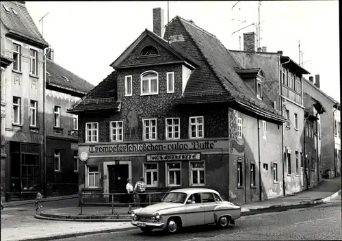 Foto Ak Eisenberg in Thüringen, Trompeterschlößchen HOG Butte, Auto