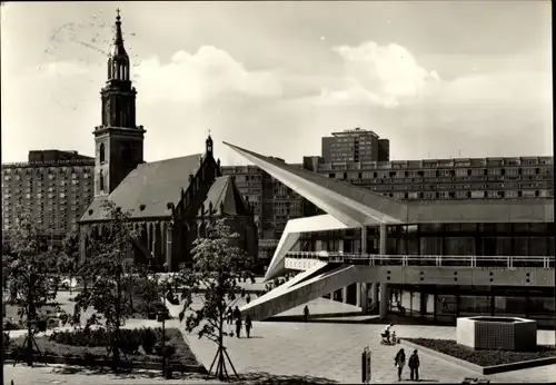 Ak Berlin Mitte, Ausstellungszentrum am Fernsehturm, Marienkirche