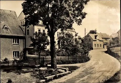 Ak Hilmersdorf Wolkenstein in Sachsen, Straßenpartie