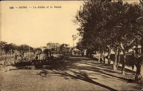 Syrisches Ak Homs, Der Garten und das Serail