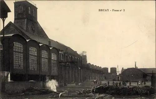 Ak Bruay Pas de Calais, Fosse No 3