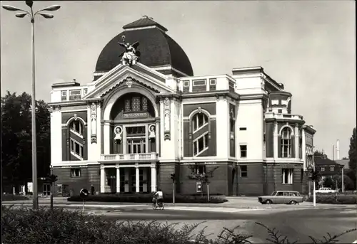 Foto Gera in Thüringen, Theater, Straßenansicht