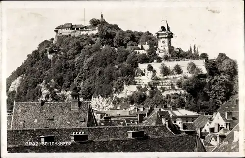 Ak Graz Steiermark, Schlossberg