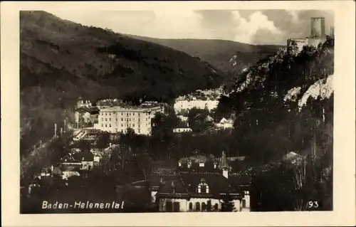 Ak Baden in Niederösterreich, Helenental