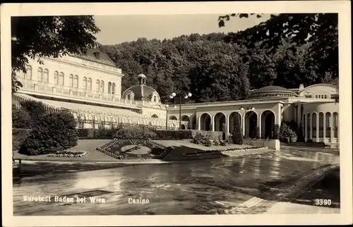 Ak Baden Helenental Niederösterreich, Casino