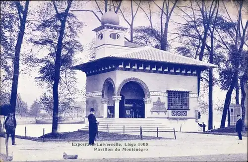 Ak Liège Lüttich Wallonien, Weltausstellung 1905, Pavillon von Montenegro