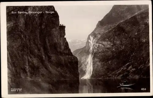 Ak Geiranger Norwegen, Praekestolen og de Syv Sostre