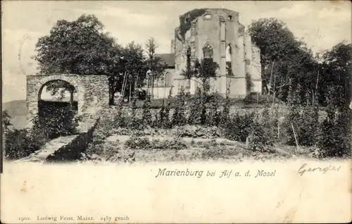 Ak Zell an der Mosel, Marienburg