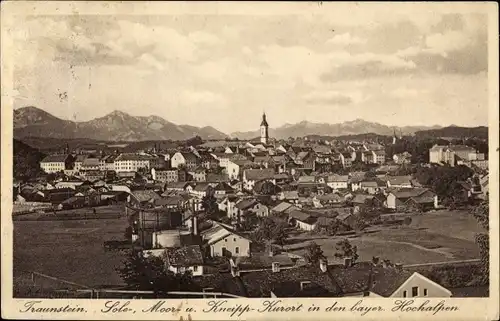 Ak Traunstein in Oberbayern,  Panorama