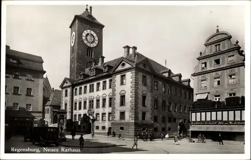 Ak Regensburg an der Donau Oberpfalz, Neues Rathaus