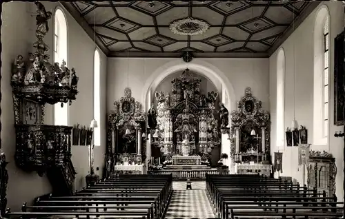 Ak Triberg im Schwarzwald, Wallfahrtskirche, Blick auf den Altar