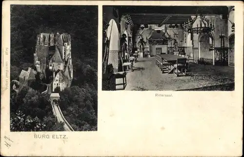 Ak Wierschem an der Mosel, Burg Eltz, Rittersaal