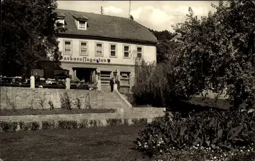 Ak Bad Frankenhausen am Kyffhäuser Thüringen, Gaststätte Barbarossagarten