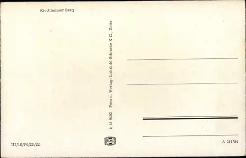 Ak Riechheim Elleben Thüringen, Gasthaus auf dem Riechheimer Berg